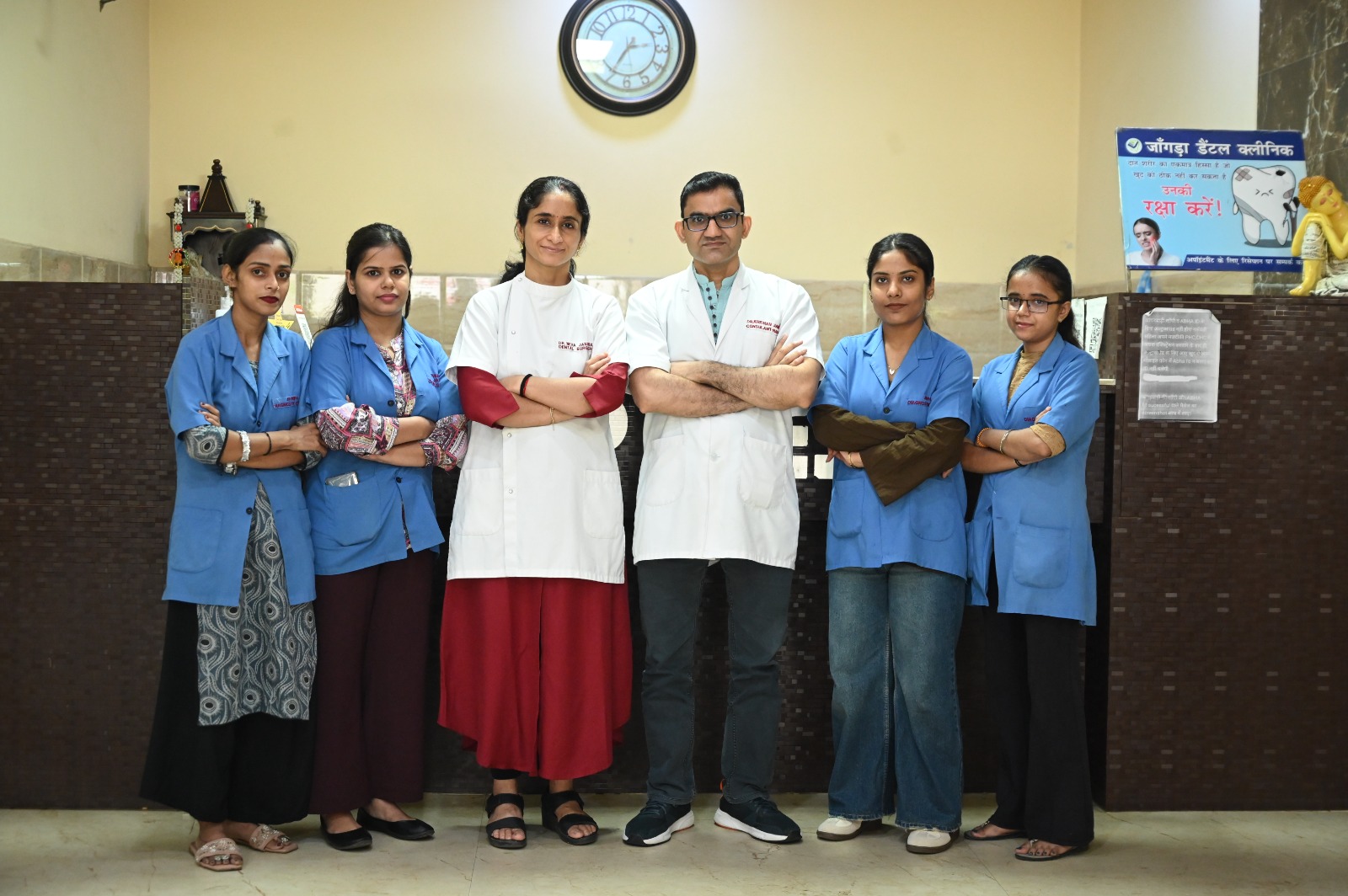 Medical leadership and healthcare team at Jangra Diagnostic Centre & Dental Care Rohtak